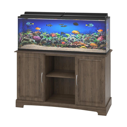 Alta Vista 50 - 75 Gallon Aquarium Stand, Rustic Oak